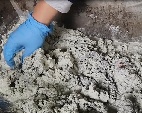 Hazardous waste dewatering and volume reduction: dewatering and volume reduction of paint residue, solid-liquid separation of dry film residue